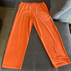 Vintage Designs by Lane Bryant women’s Orange acetate pants. 18-20. Made in USA.